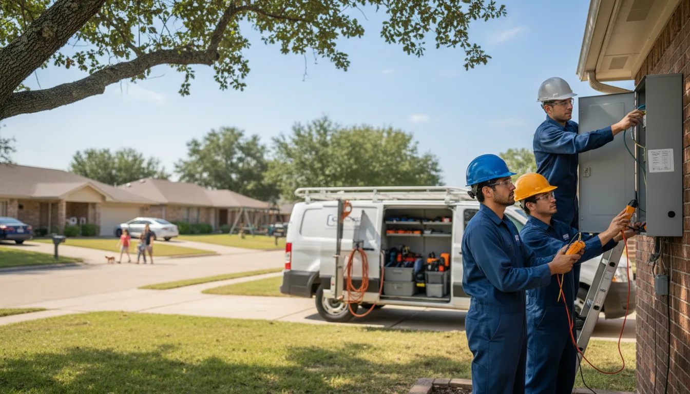 Certified electrician providing emergency electrical services in Boynton, OK
